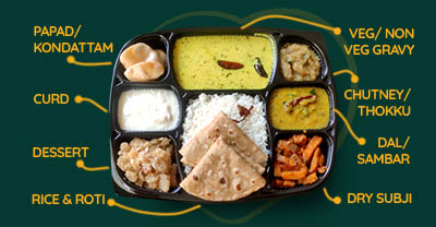 DELUXE SOUTH INDIAN RICE & ROTI MEAL